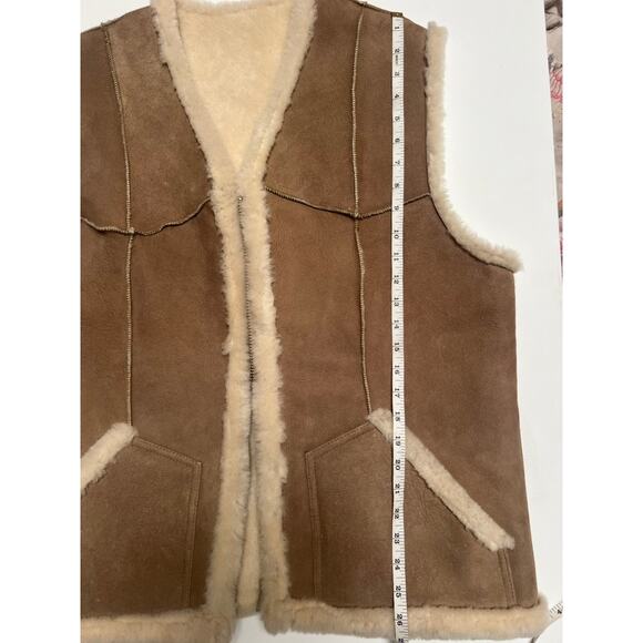 VTG G.L. Bowron Co. LTD Vest Men's Wool & Suede Western Ranch Outdoor Vest S 44 - Picture 5 of 7